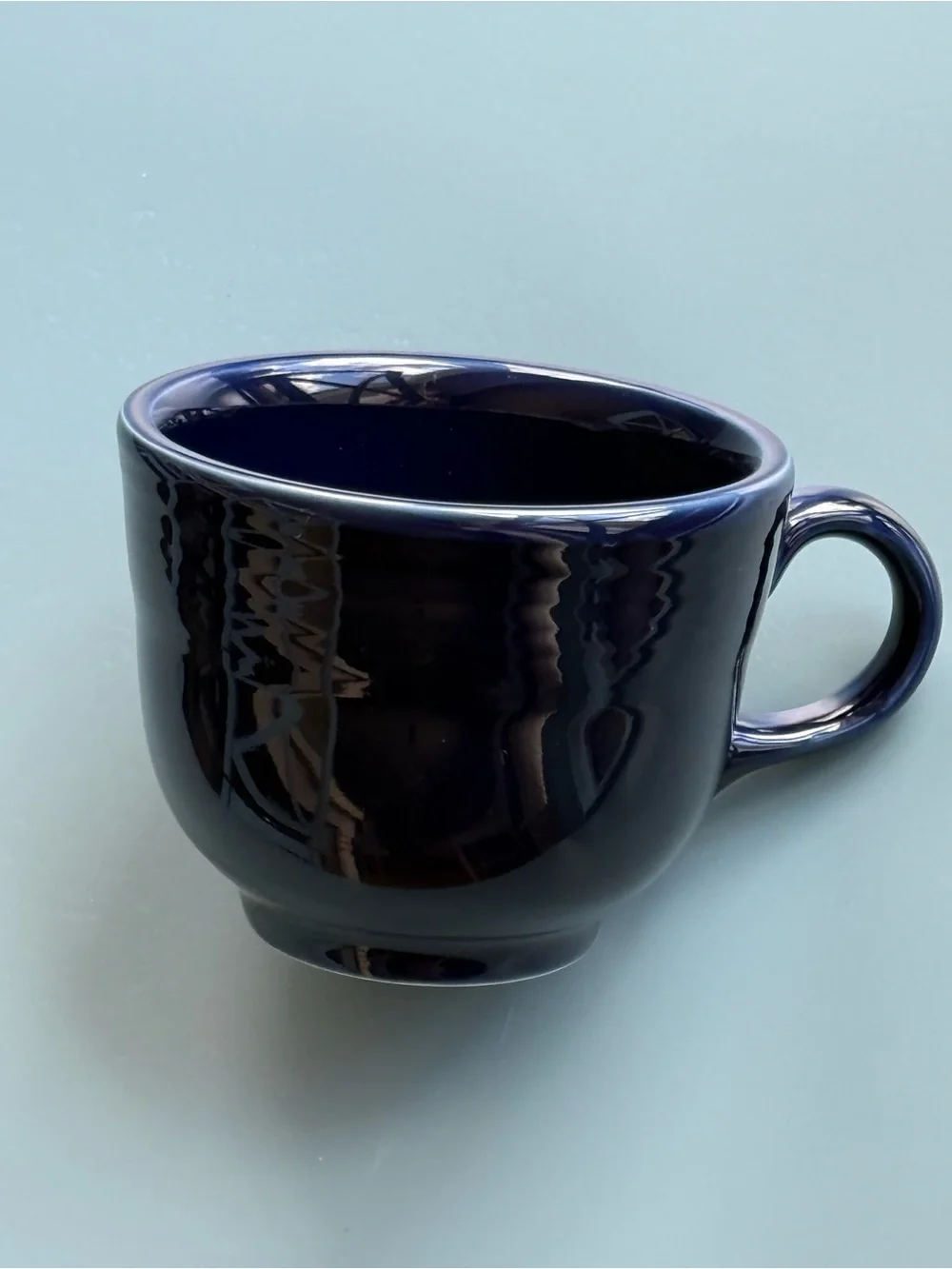 Vintage Fiestaware Small Coffee Cup, Cobalt Blue Color, EUC